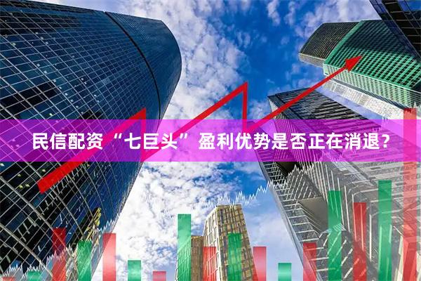 民信配资 “七巨头” 盈利优势是否正在消退？