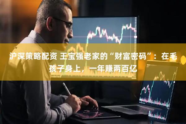 沪深策略配资 王宝强老家的“财富密码”：在毛孩子身上，一年赚两百亿