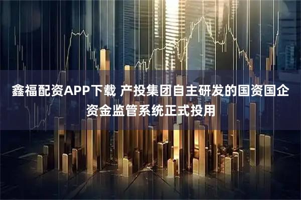 鑫福配资APP下载 产投集团自主研发的国资国企资金监管系统正式投用